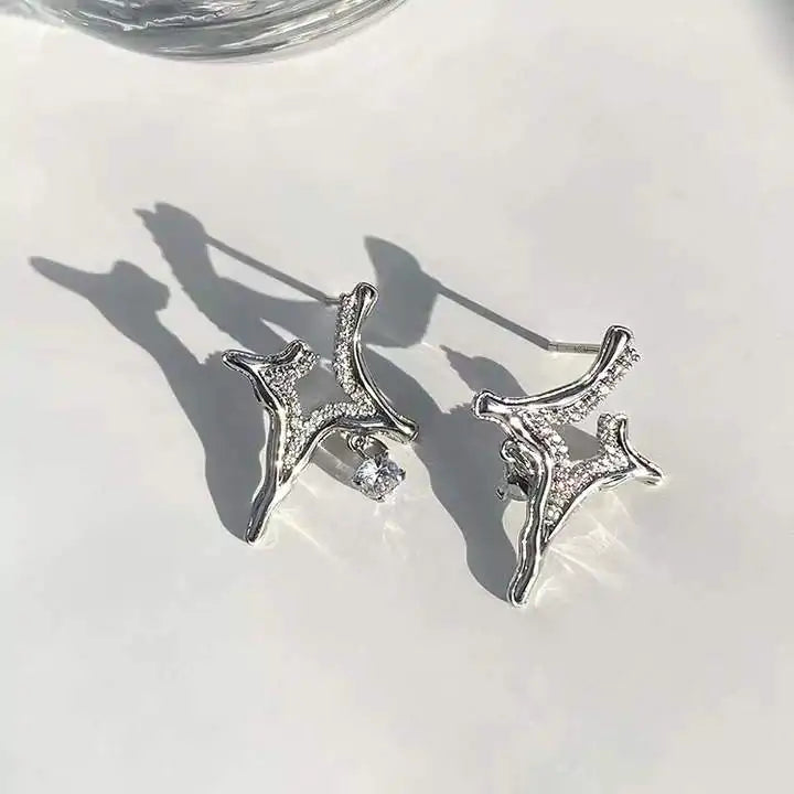 discountgiftsandgadgets, discountgiftsandgadgets.com, Asterism Rhinestone Earrings